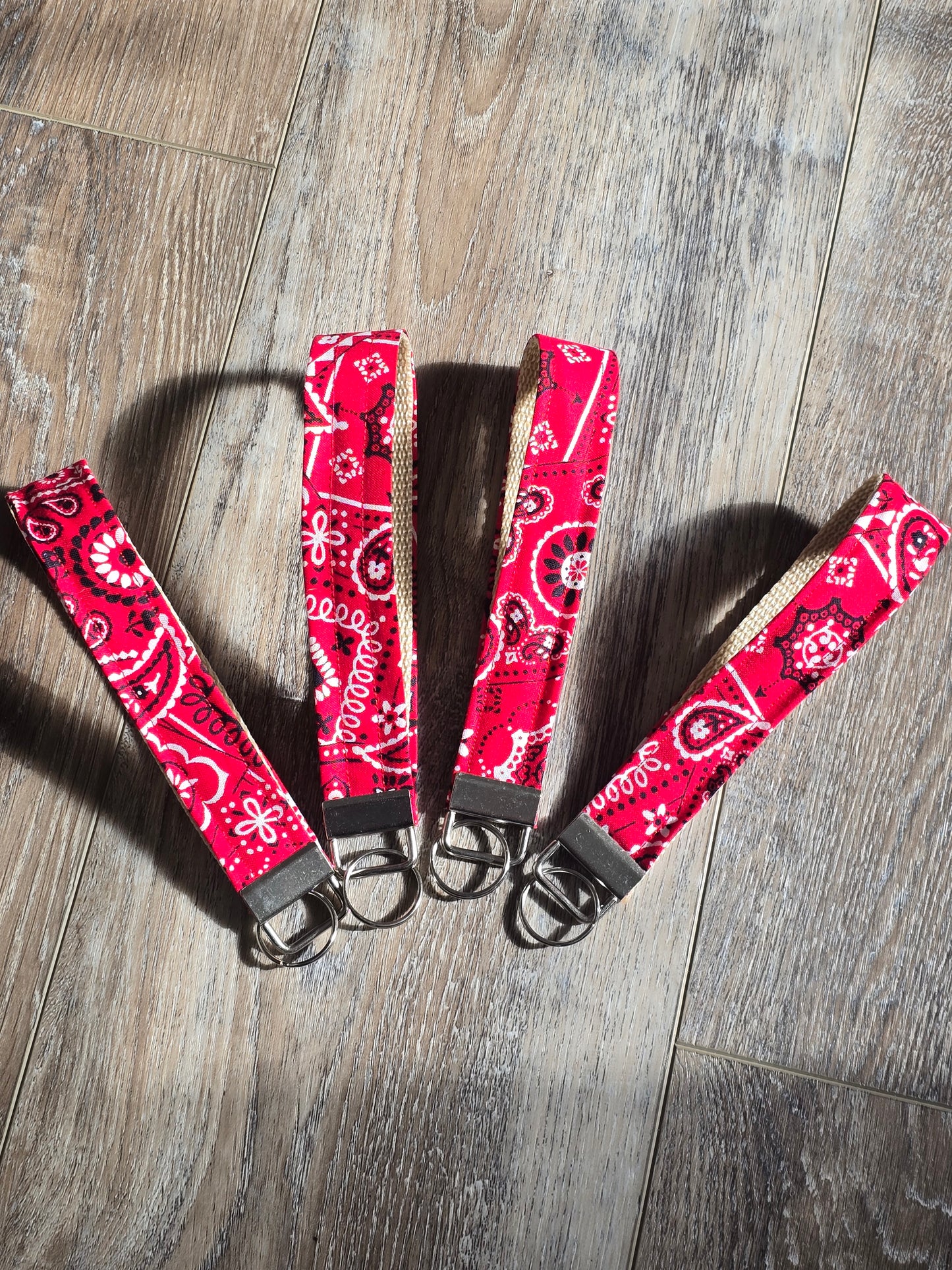 Red Bandana Wristlet