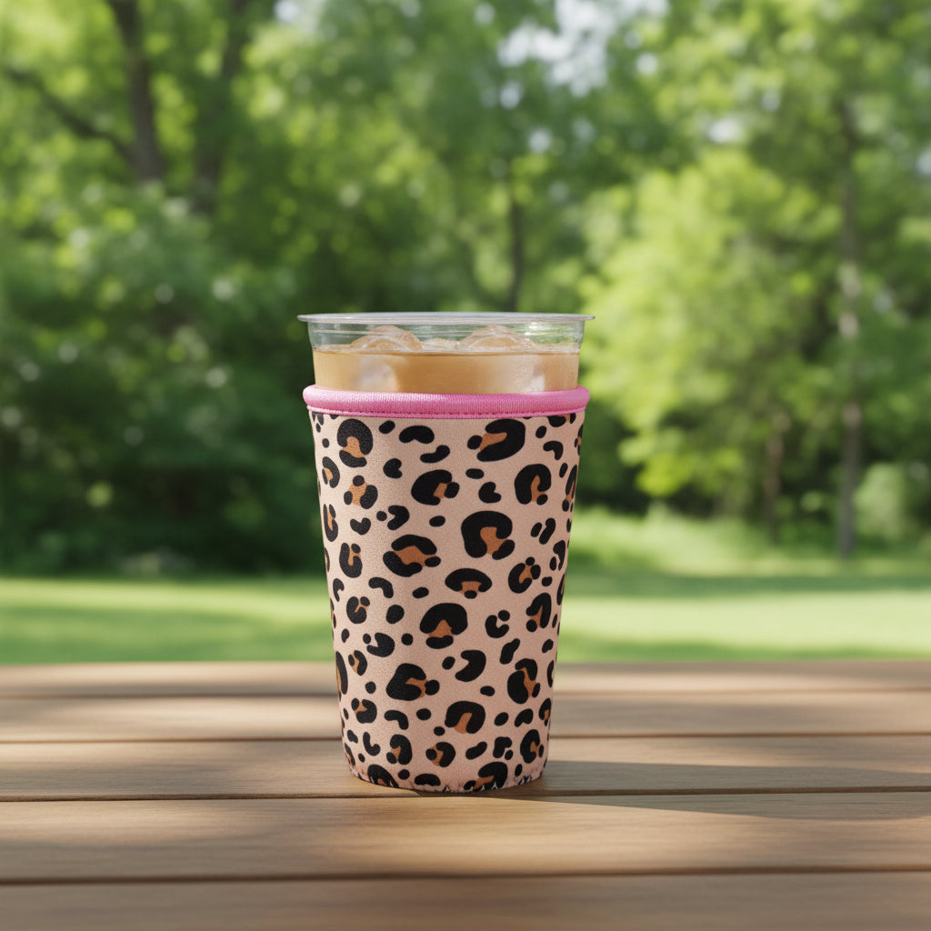 Leopard Print Drink Sleeve