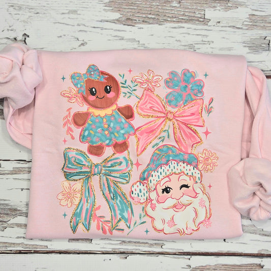 Santa and Gingerbread Sweatshirt