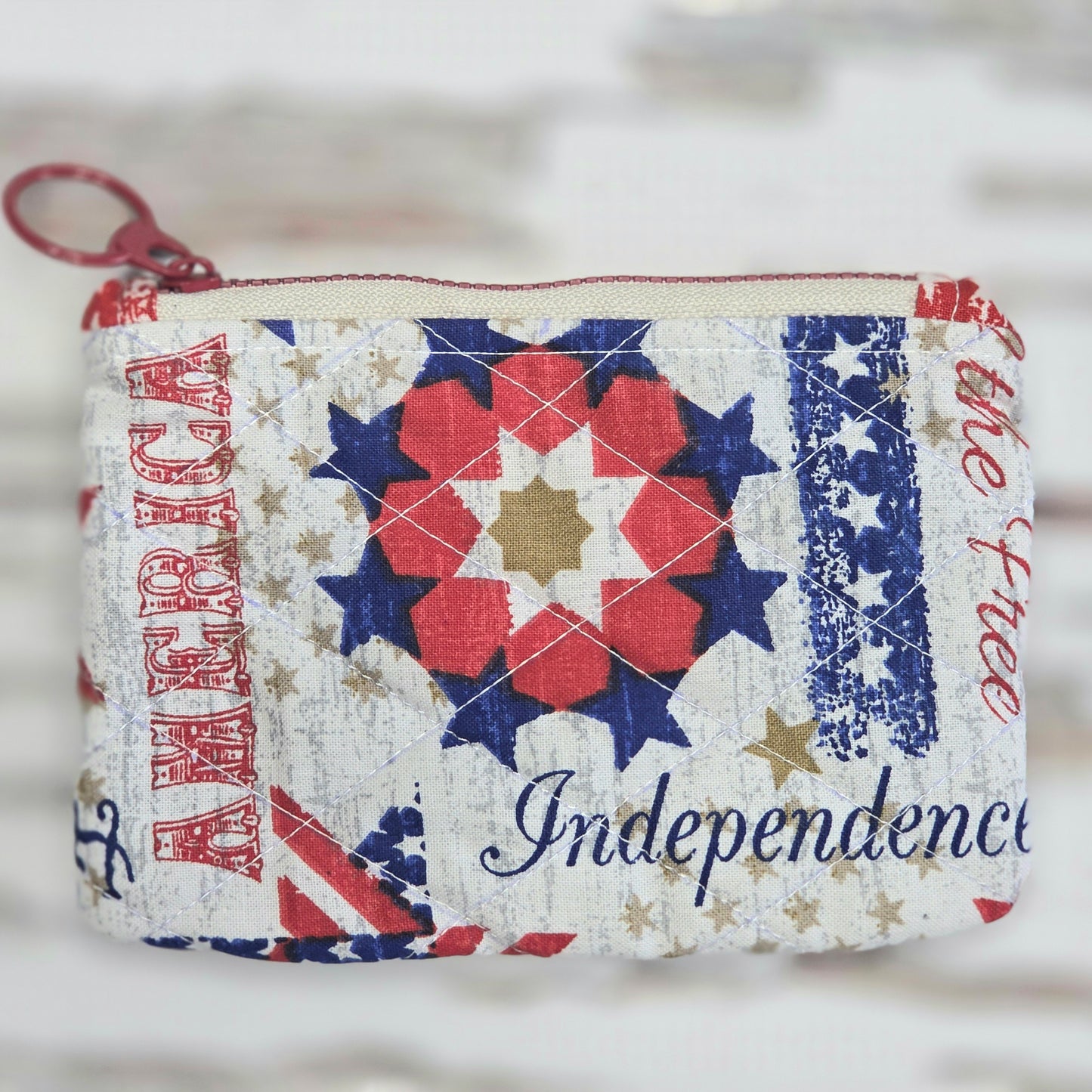 Americana Zipper Pouch