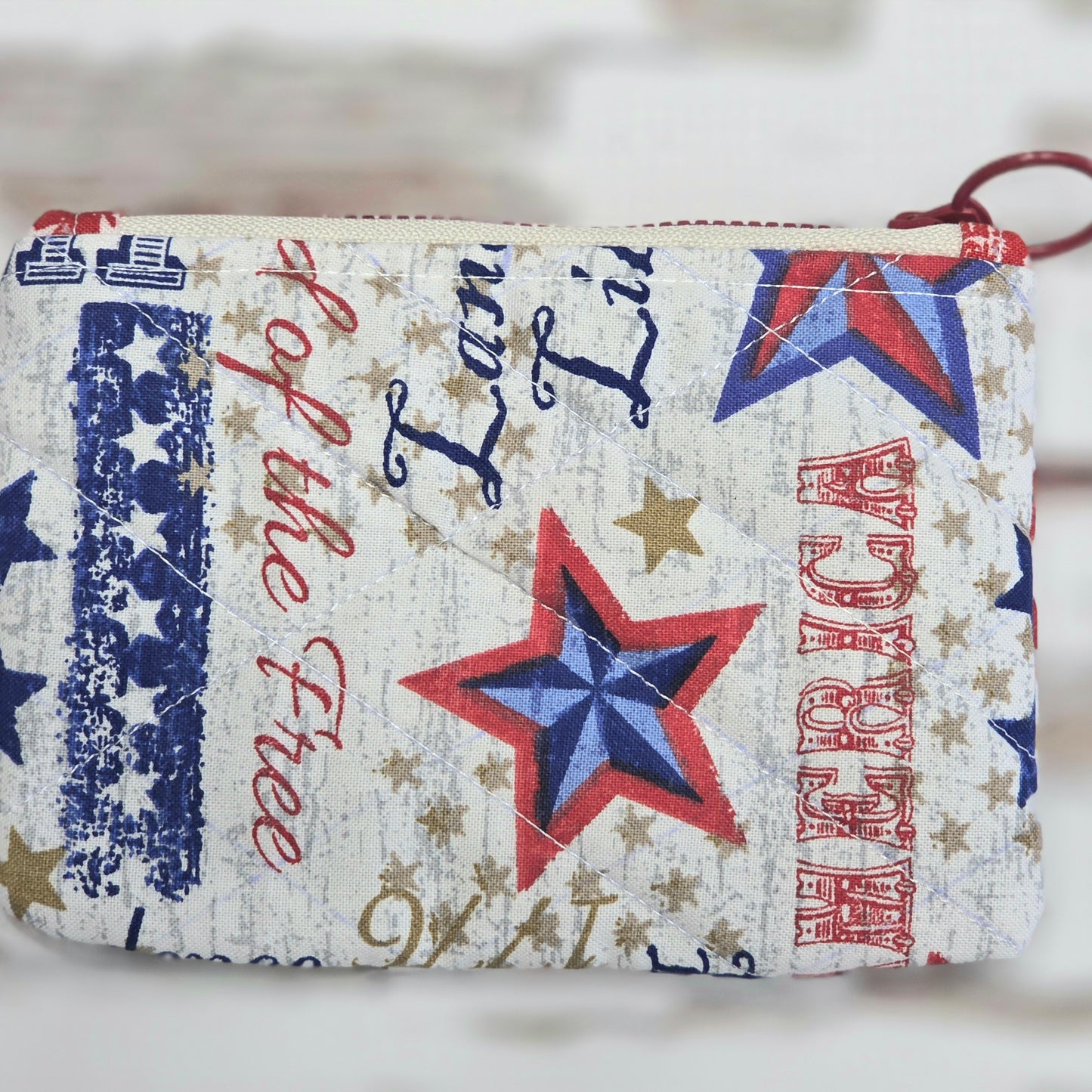 Americana Zipper Pouch