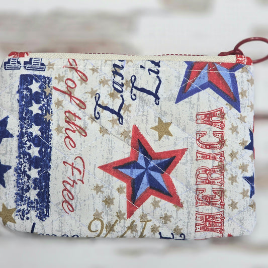 Americana Zipper Pouch
