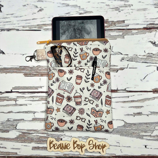 Boho Coffee and Books Kindle Sleeve