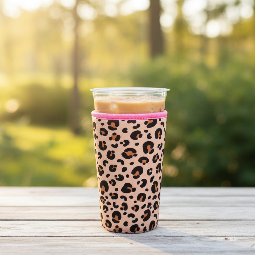 Leopard Print Drink Sleeve