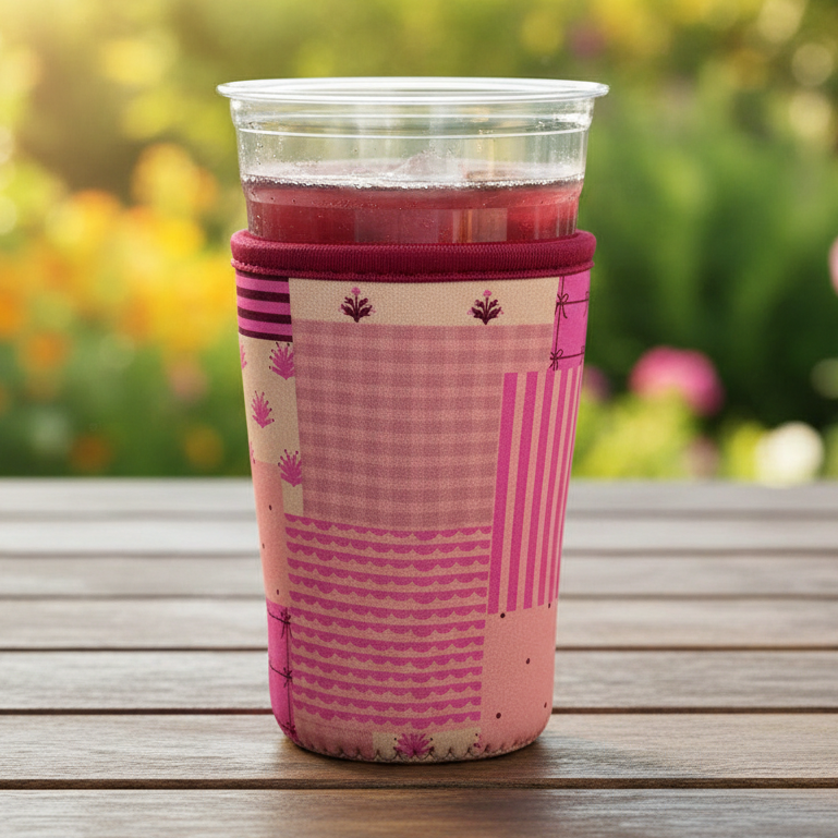 Quilted Patchwork Drink Sleeve
