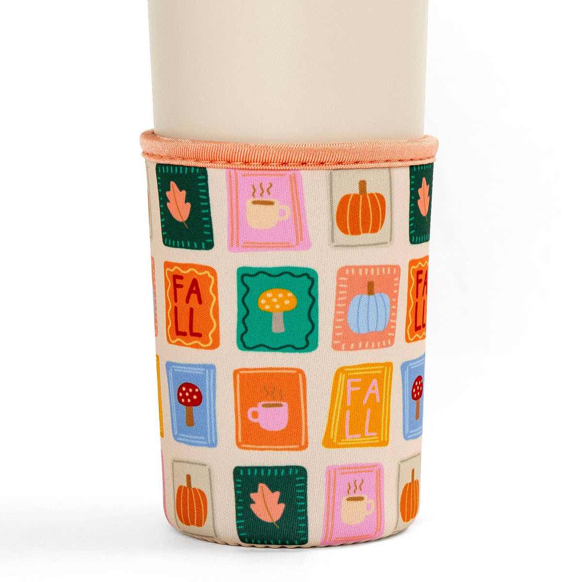 Fall Patches Drink Sleeve