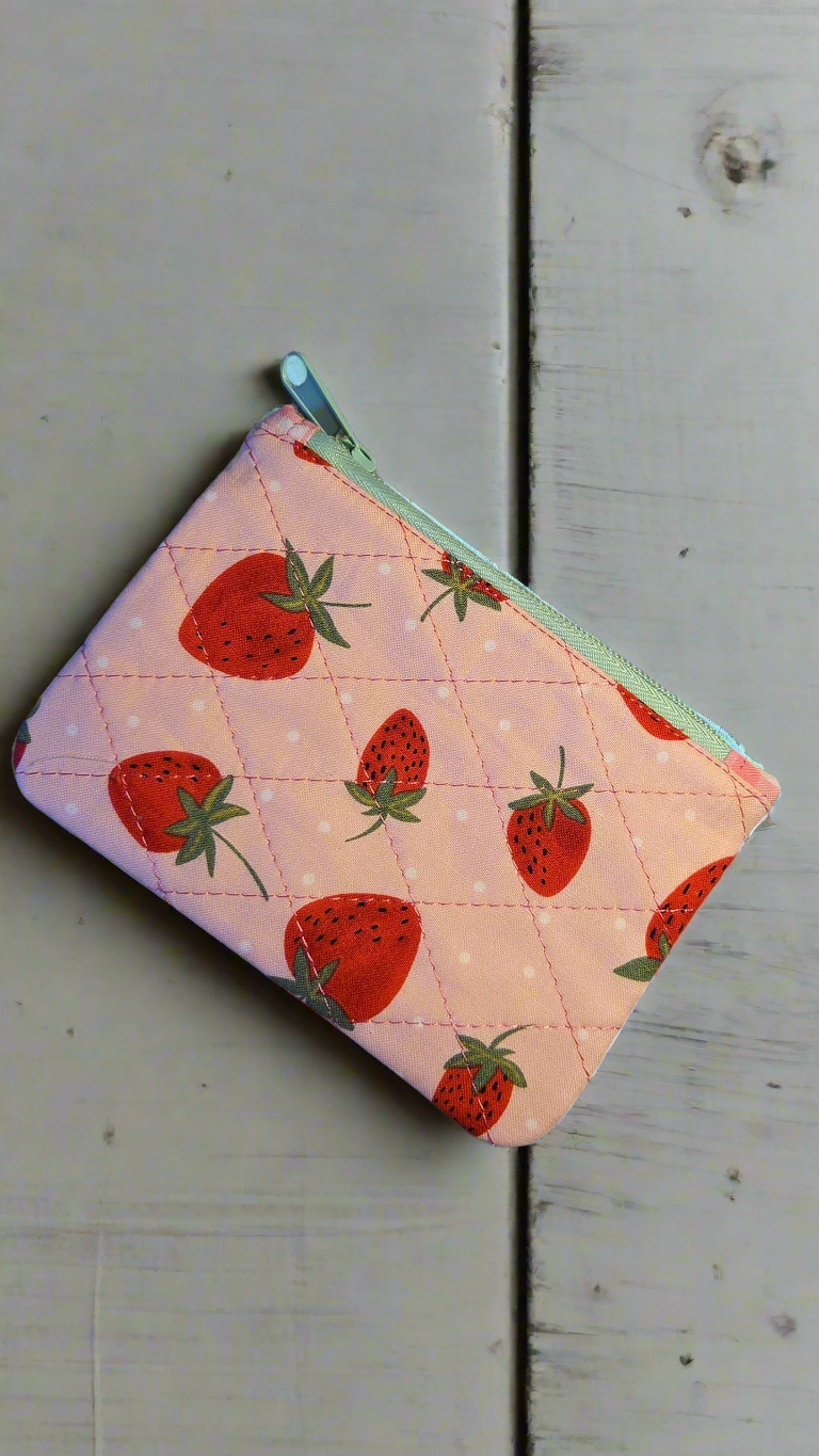 Strawberry Zipper Pouch