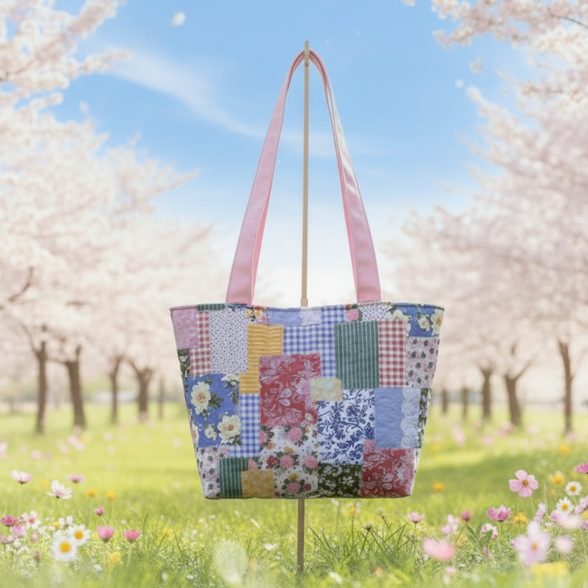 Boho Patchwork Tote Bag