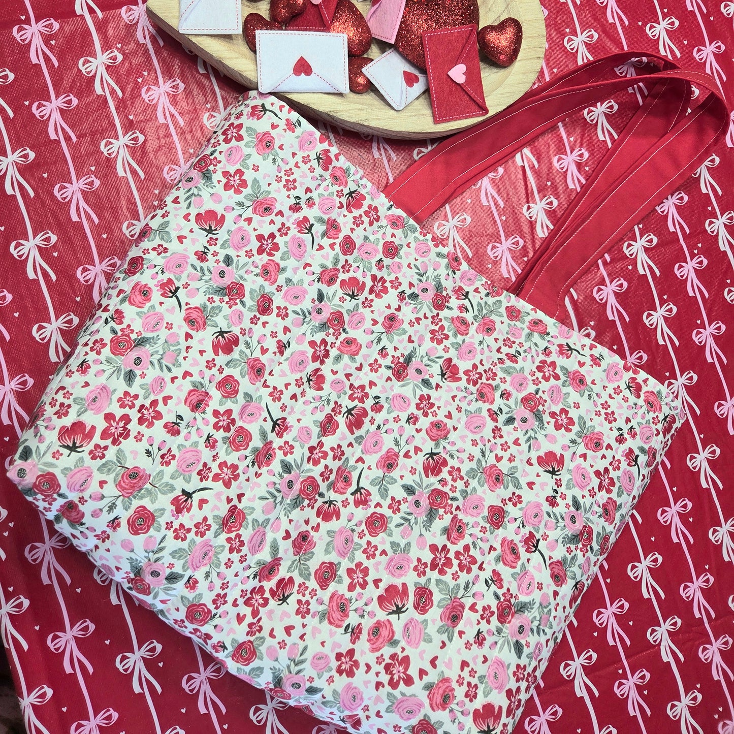 Flirty Floral Tote Bag