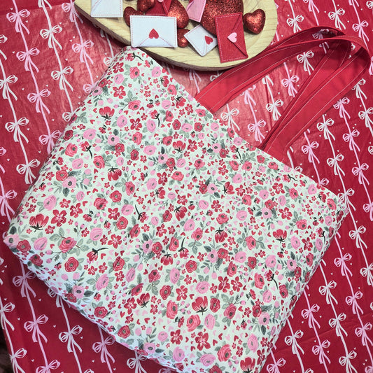 Flirty Floral Tote Bag
