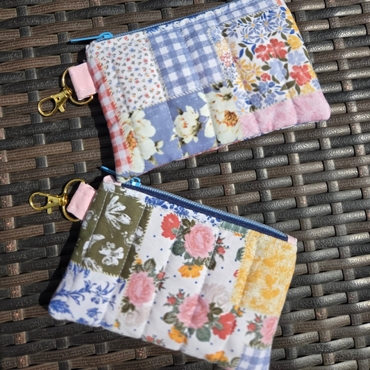 Boho Patchwork Keychain Wallet