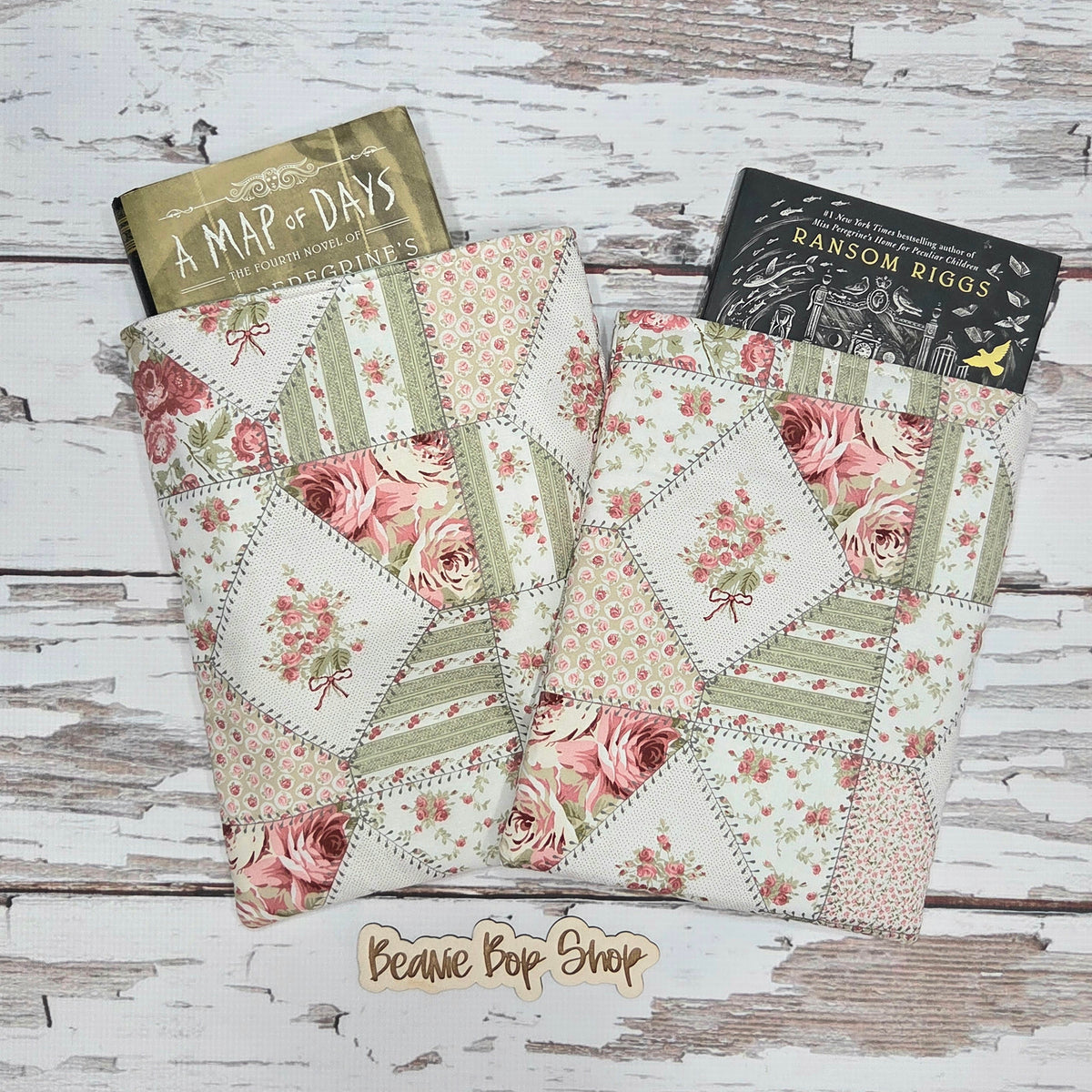 Quilted Evelyn Book Sleeve – Cotton