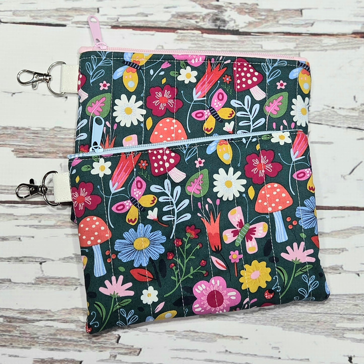 Spring Medley Large Quilted Wristlet Wallet
