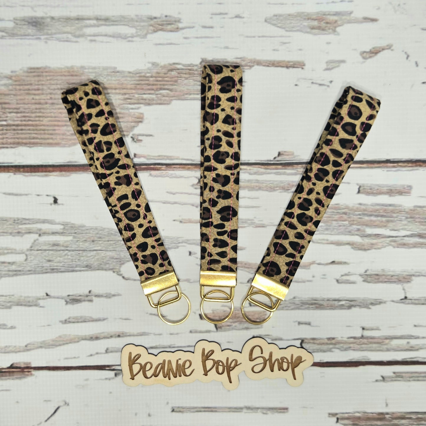 Leopard Print Wristlet