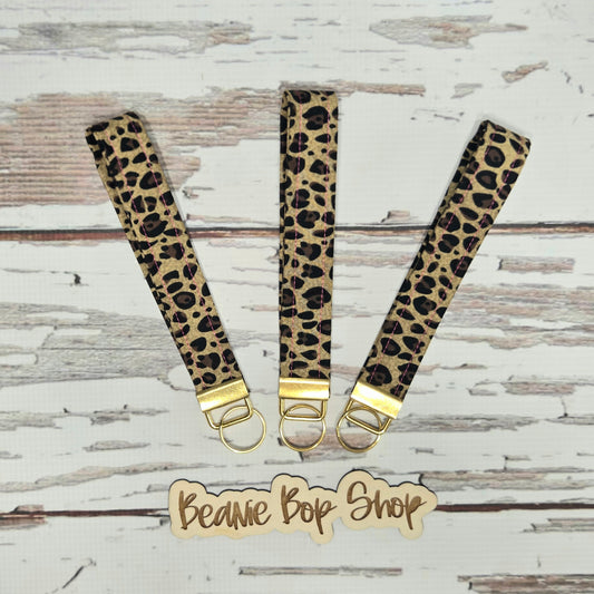 Leopard Print Wristlet