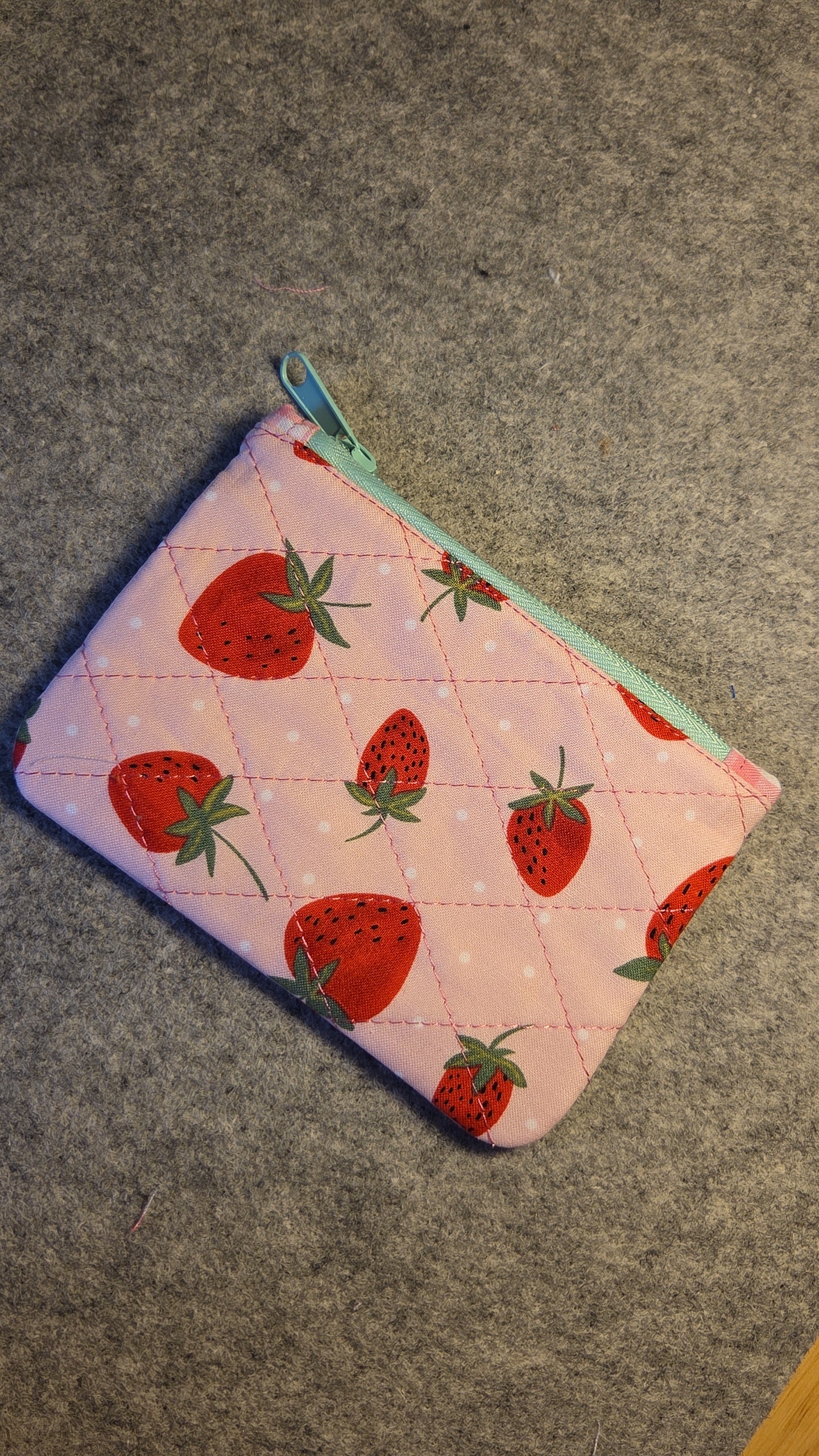 Strawberry Zipper Pouch