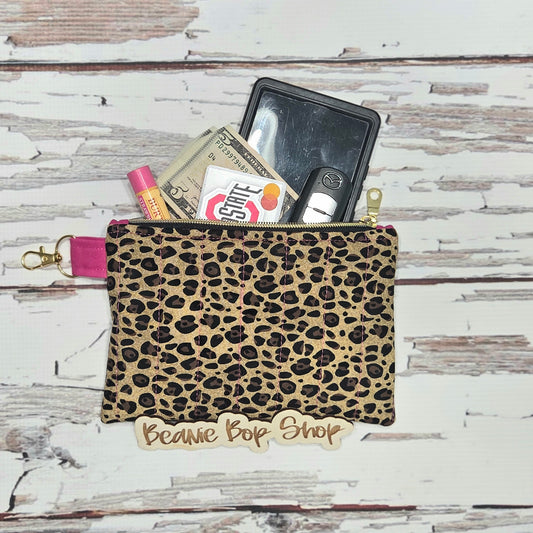 Leopard Print Large Wallet