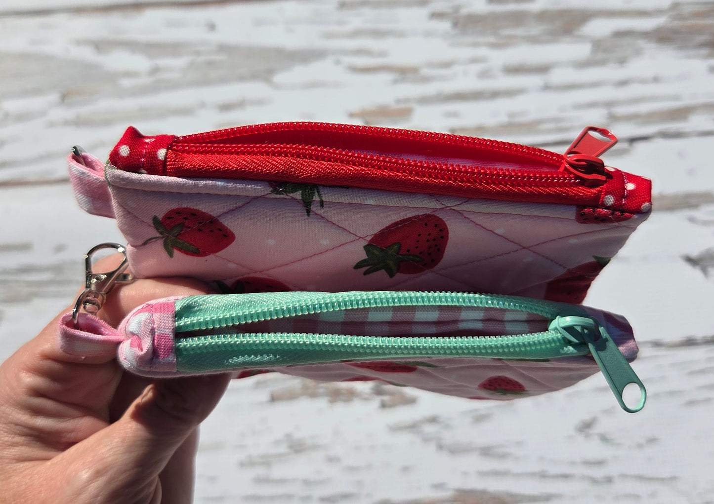 Strawberry Zipper Pouch