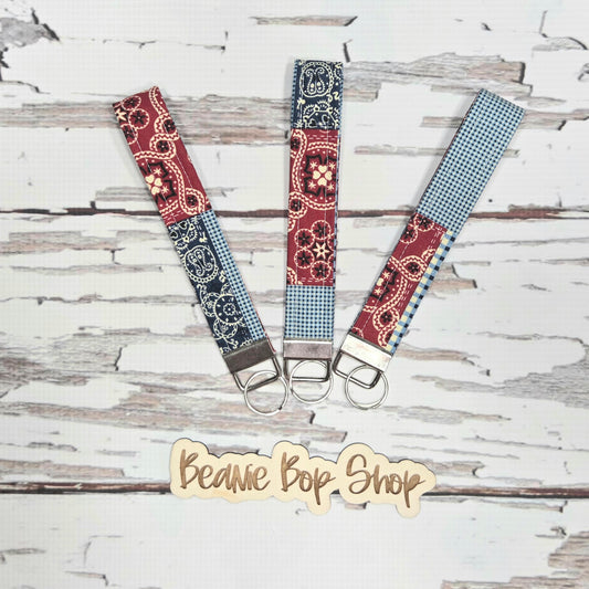 Red, White, and Blue Wristlet