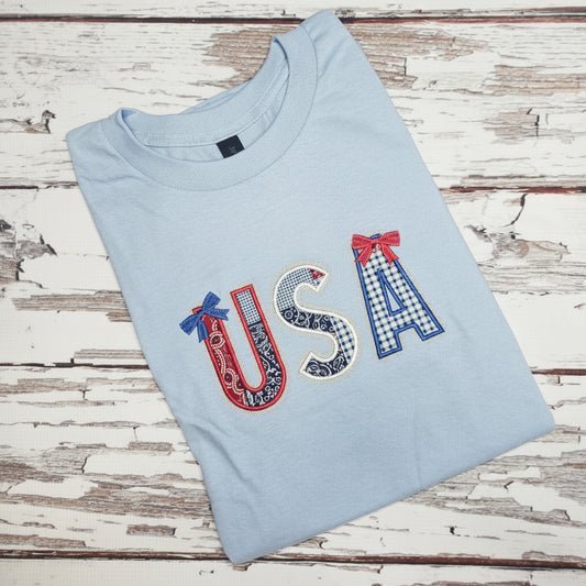 USA Embroidered T-Shirt