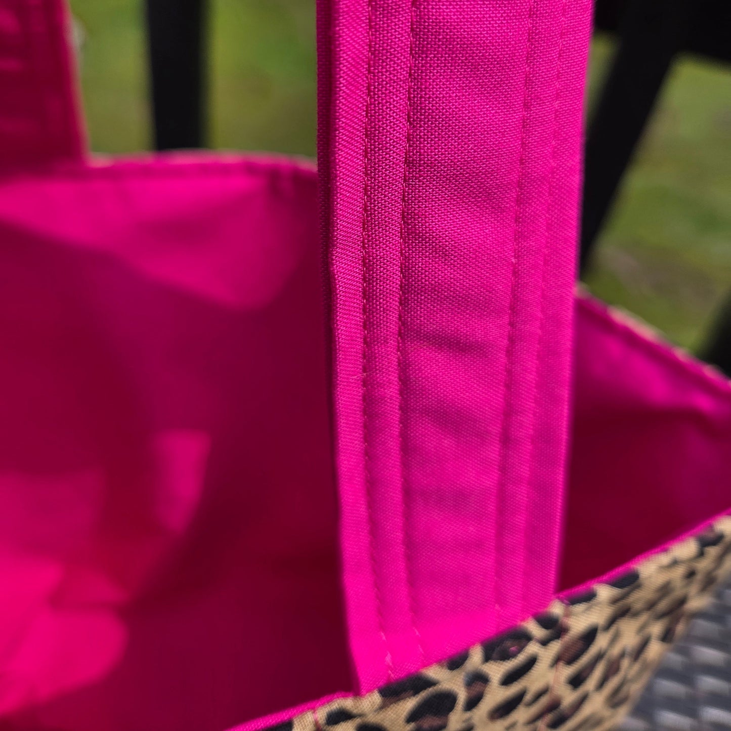 Leopard Print Quilted Tote Bag