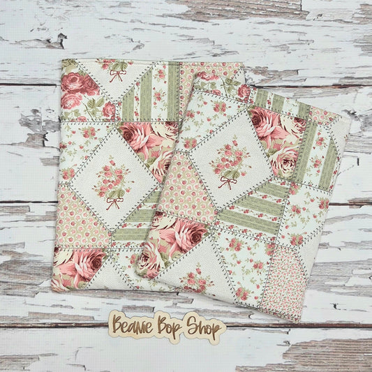 Quilted Evelyn Book Sleeve – Cotton