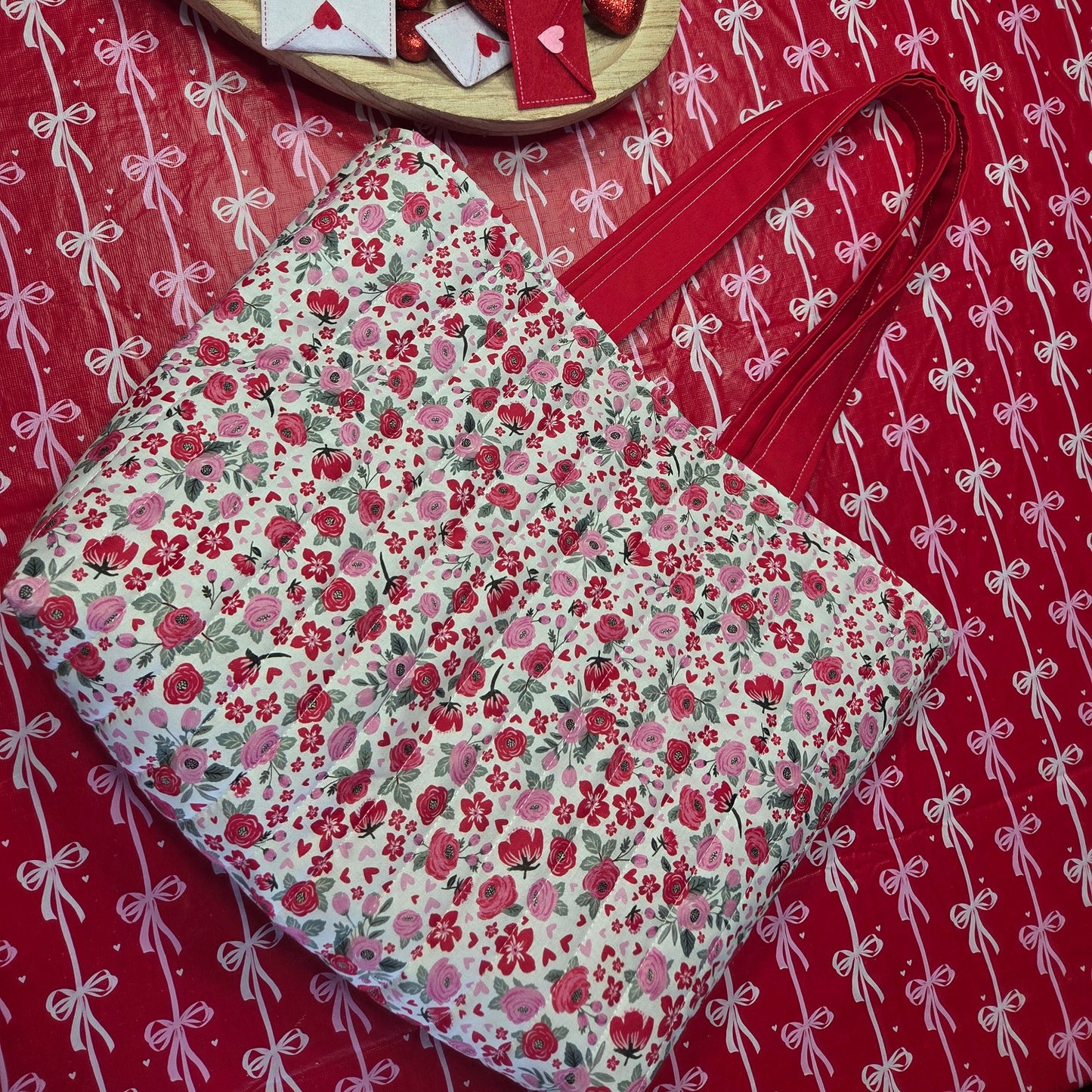 Flirty Floral Tote Bag