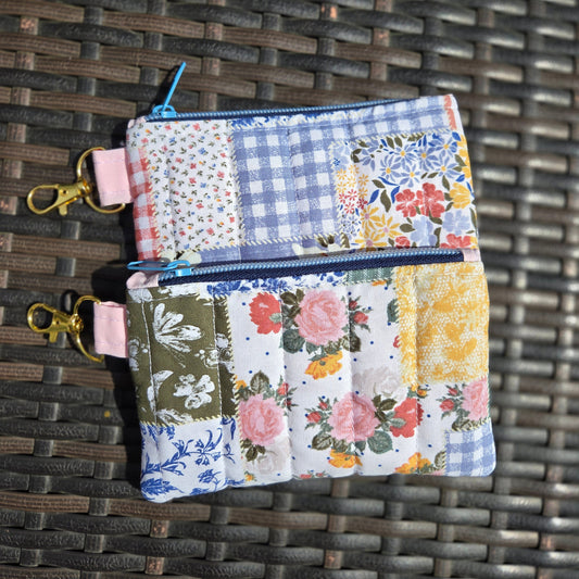 Boho Patchwork Keychain Wallet