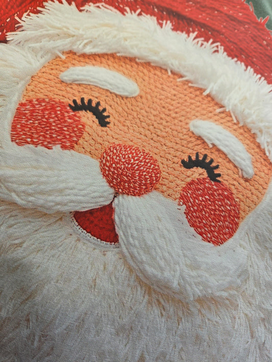 Faux Yarn Santa Sweatshirt