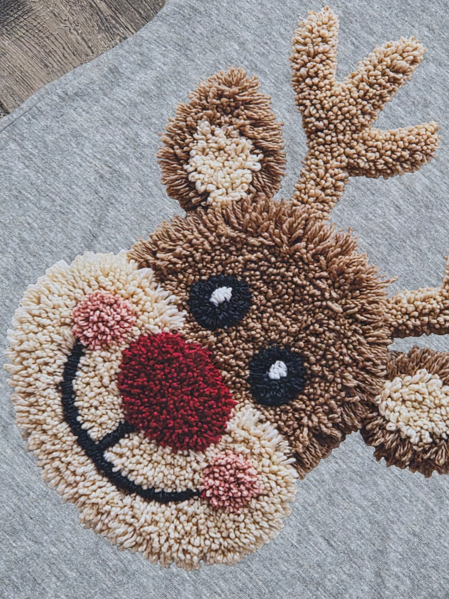 Kids Faux Yarn Reindeer T-Shirt