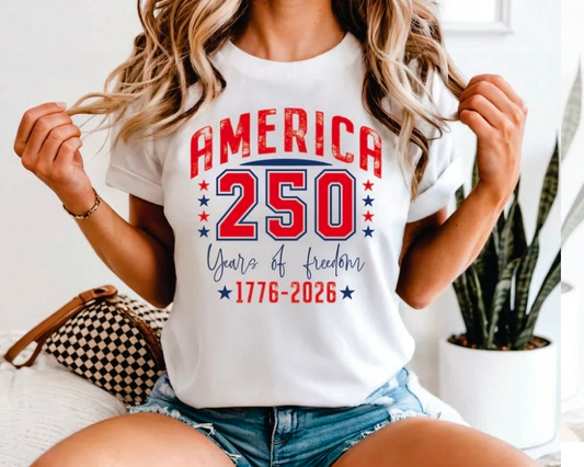 4th of July 250th Anniversary T-Shirt - Matching Family Shirts