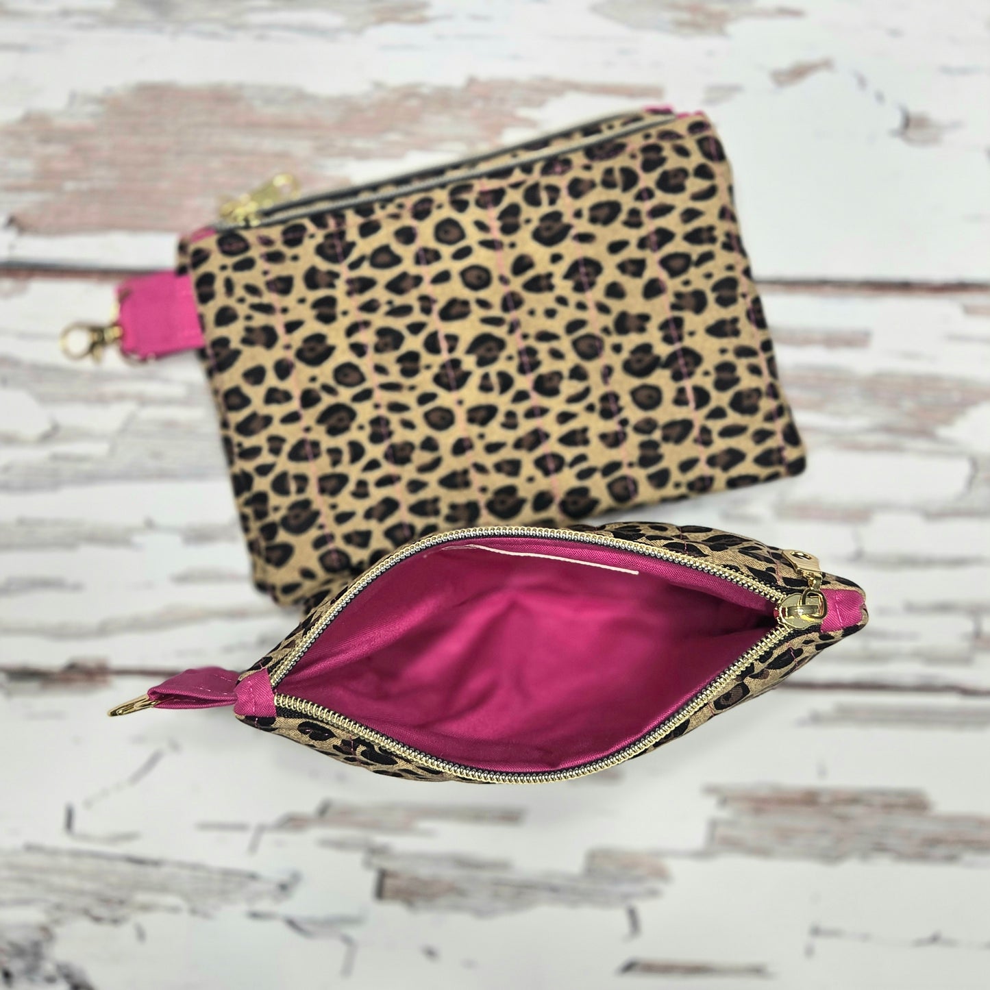 Leopard Print Large Wallet