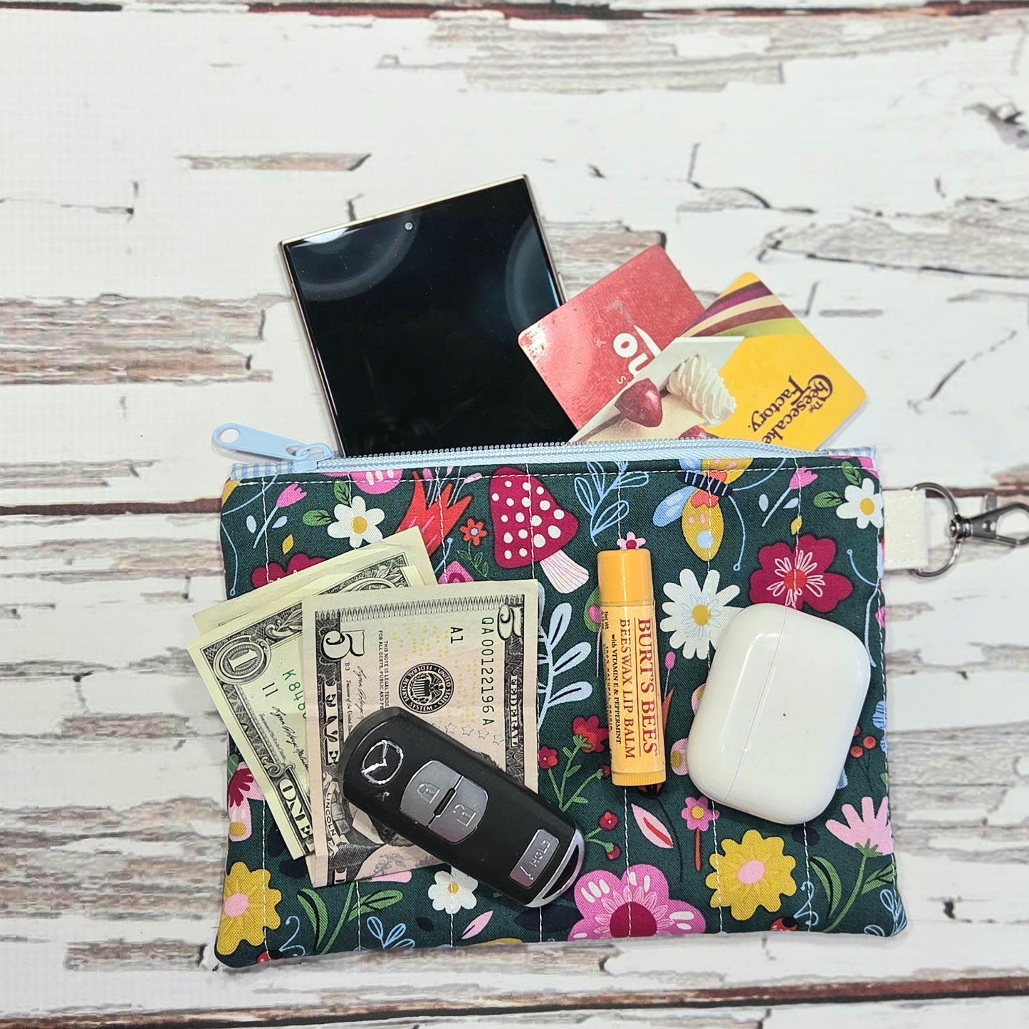 Spring Medley Large Quilted Wristlet Wallet